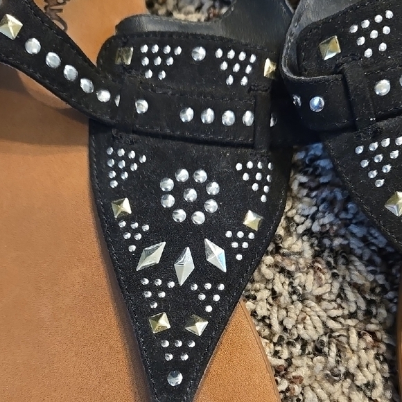 Matisse Black Sandals with Embellishments - Picture 2 of 5